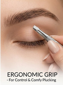 Metal Flat Tip Tweezer for Women