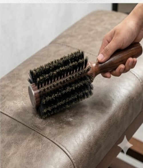 Wood Handle Handheld Bristle Brush Cleaning Tool – Black, Big Size
