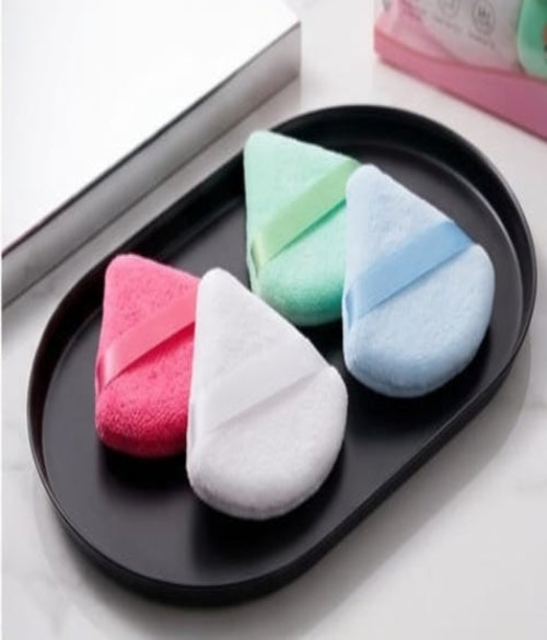 4 Pieces Powder Puff Soft Face Triangle Makeup Puff set