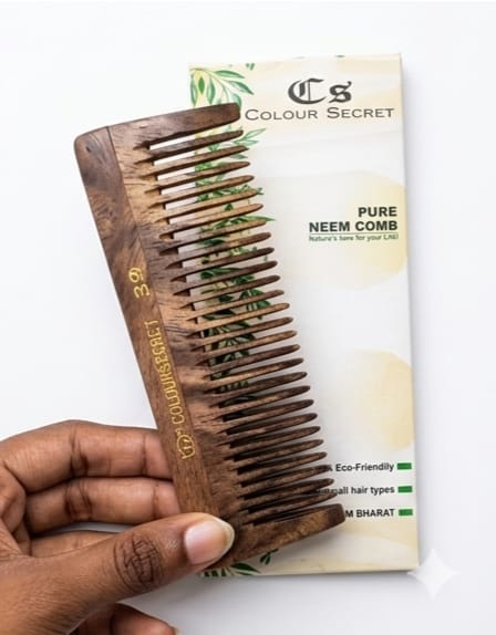 Neem Wood Shampoo Comb No. 39