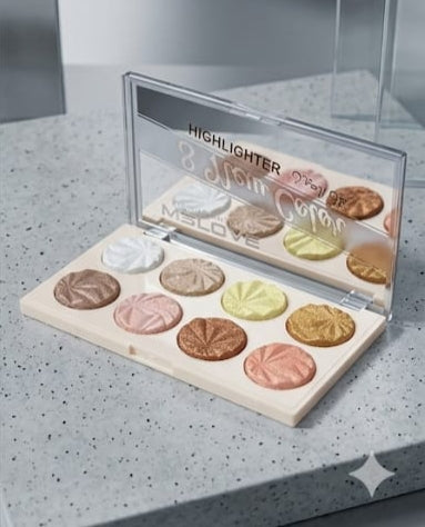 MSLOVE Professional Makeup 8 New Color Highlighter