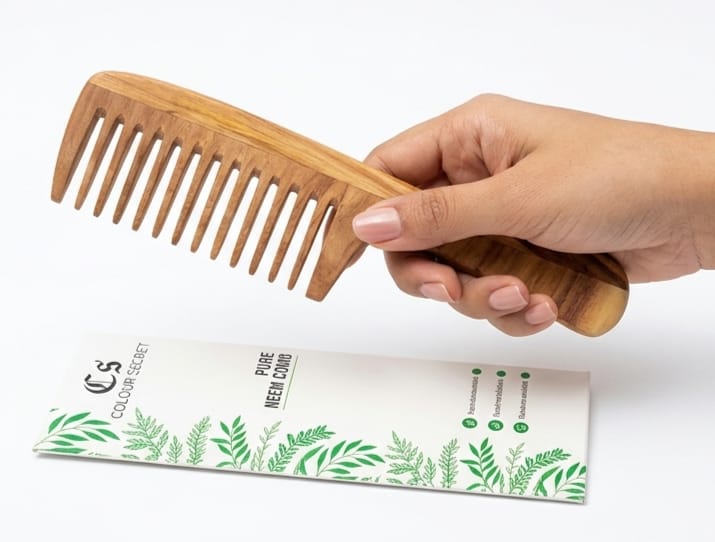 CS Colour Sec Neem Hair Comb No.58