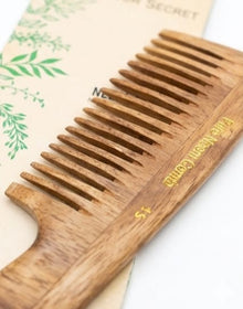 CS Colour Sec Neem Wooden Comb Handmade No.51