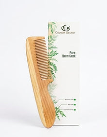 CS Colour Sec Neem Wooden Comb Handmade