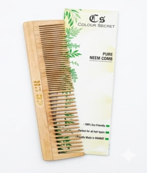 CS Colour Sec 100% Pure &amp; Natural Neem Wood Comb NO.37