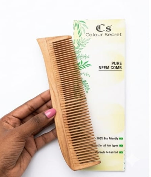 CS Colour Sec 100% Pure &amp; Natural Neem Wood Comb NO.05