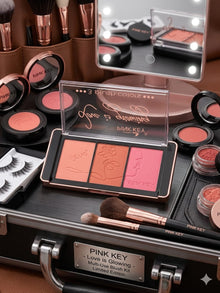 Pink Key Love Is Glowing Blush Colors