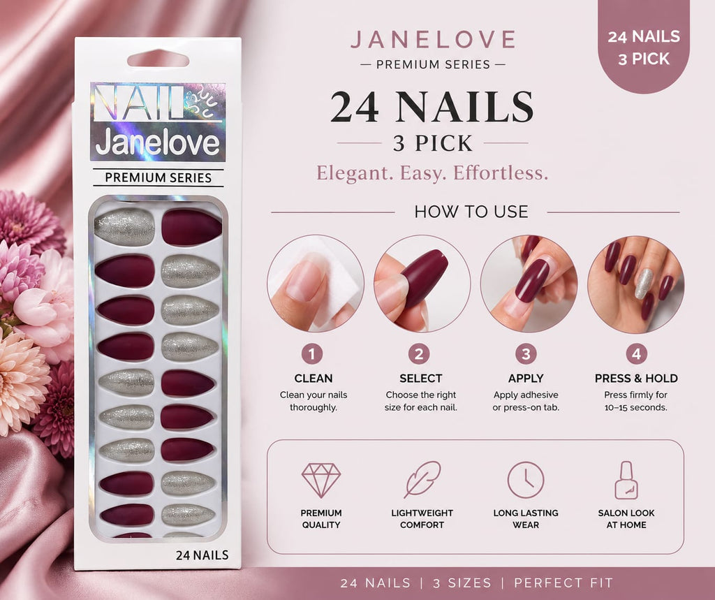 Nail Janelove Premium Series – 24 Nails