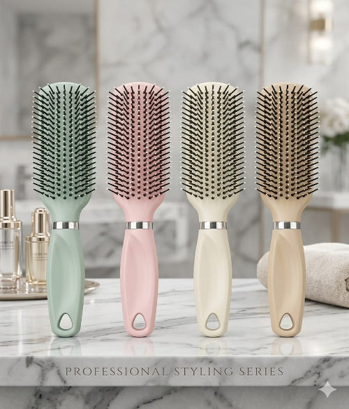 Flat Brush With Soft Bristle for Women And Girls for Saloon And Home Use