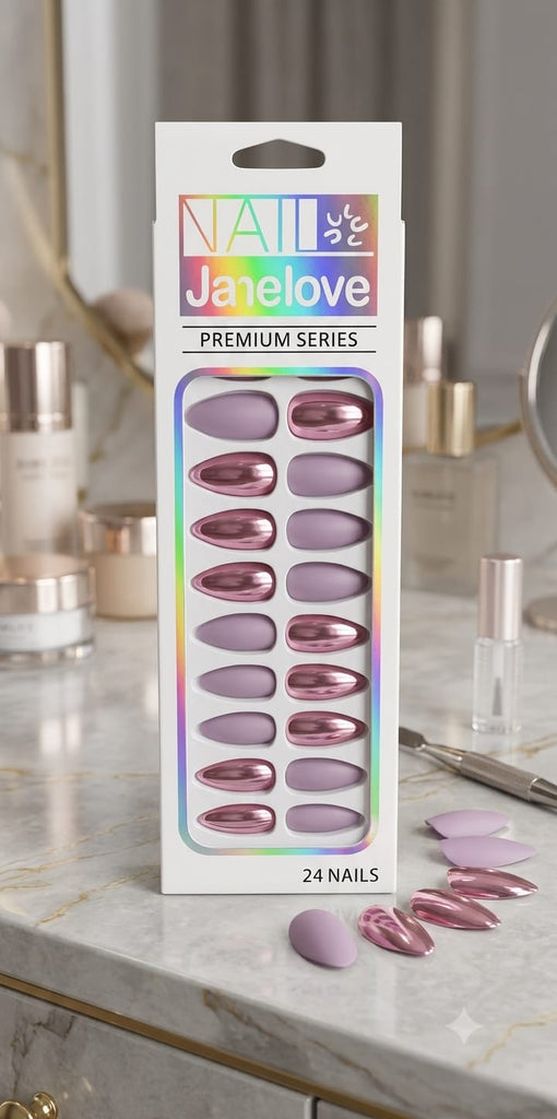 Nail JANELOVE Premium Series 24 Designer Nail Set