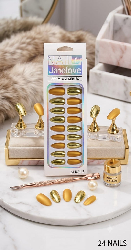 Nail JANELOVE Premium Series 24 Designer Nail Set