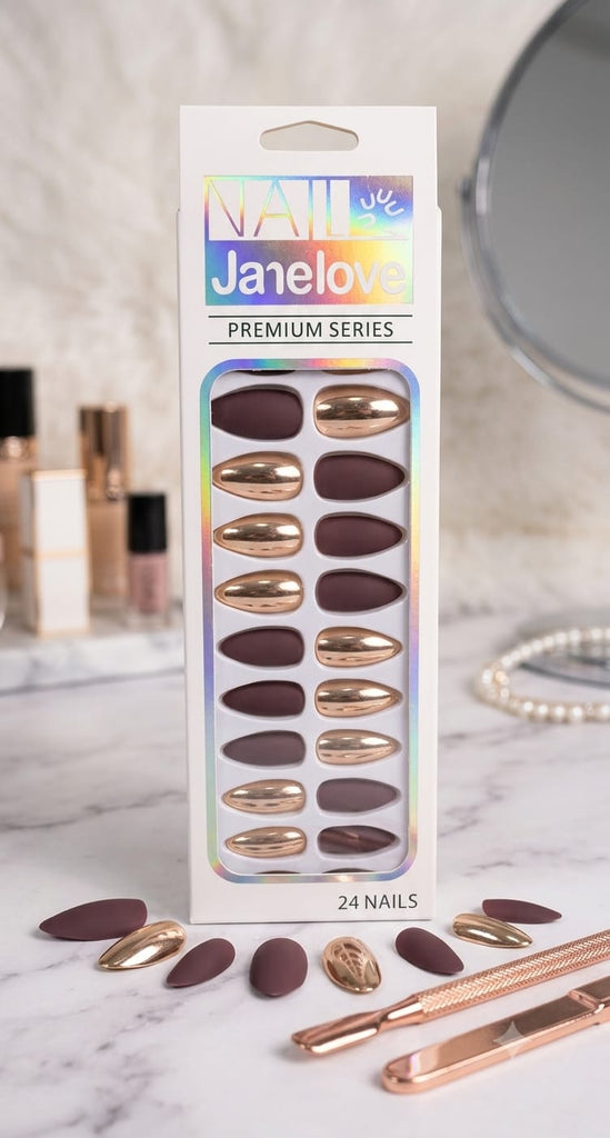 Nail JANELOVE Premium Series 24 Designer Nail Set