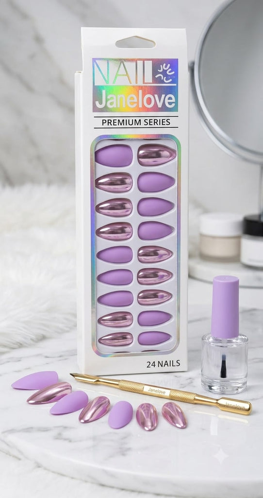 Nail JANELOVE Premium Series 24 Designer Nail Set