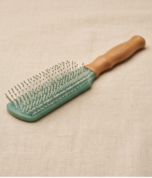 Hair Brush Comb Flat Comb Twill with Wood Handle for Hair Drying Styling Curling