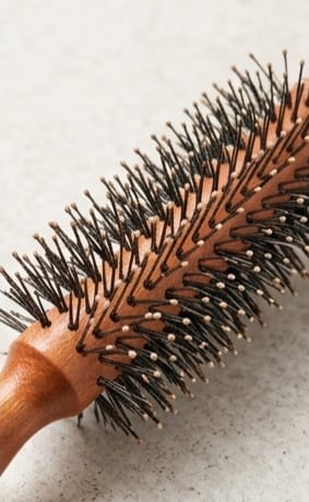 Wooden Round Hair