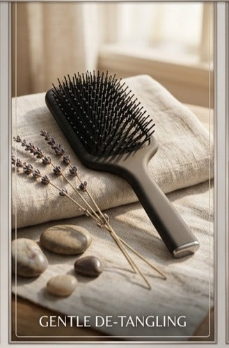 BLACK PADDLE HAIR BRUSH