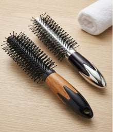 Round Hair Comb & Flat Hair Comb Brush with Soft Nylon Bristles – Small Size for Women & MEN