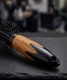 Round Hair Comb & Flat Hair Comb Brush with Soft Nylon Bristles – Small Size for Women & MEN
