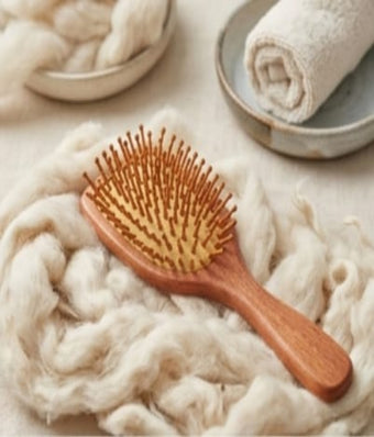 Hairbrush Comb Wooden Paddle Hair Brush for Men & Women