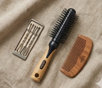Round Hair Brush For Blow Drying & Styling Bristle Hair Brush for Women & Men