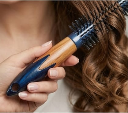 Round hairbrush for styling (black) wholesale and retail in ubeauty pro store