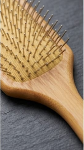 BEAUTY Bamboo Hair Brush with Soft Bristles Wooden Paddle Hair Brush for Women &  Men