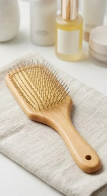 BEAUTY Bamboo Hair Brush with Soft Bristles Wooden Paddle Hair Brush for Women &  Men