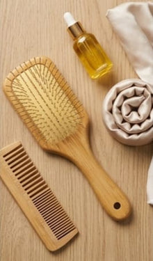 BEAUTY Bamboo Hair Brush with Soft Bristles Wooden Paddle Hair Brush for Women &  Men