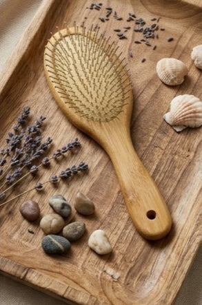 Wooden Paddle Hair Brush Detangling Hairbrush Scalp Massage Brush for Women