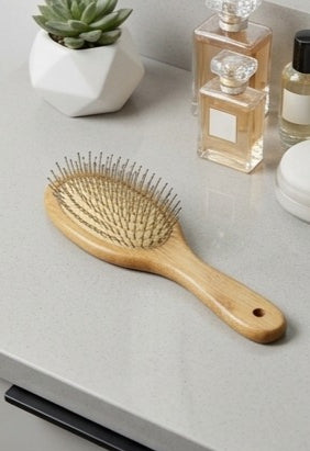 Wooden Paddle Hair Brush Detangling Hairbrush Scalp Massage Brush for Women