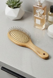 Wooden Paddle Hair Brush Detangling Hairbrush Scalp Massage Brush for Women