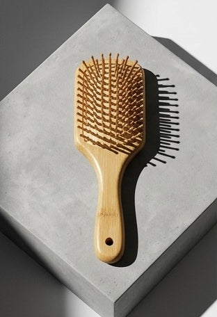 Hairbrush Comb Wooden Paddle Hair Brush for Men & Women Bamboo