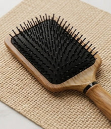 Women Brown Premium Collection Wooden Paddle Hair Brush