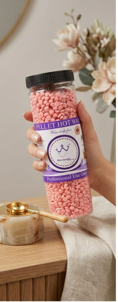 Konsung Professional Pellet Hot Wax Beads – Strip Free Wax for Hair Removal, Face & Body, Hard Wax Beans for Smooth Skin