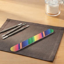 Professional Double-Sided Rainbow Nail File & Buffer – Smooth & Shine