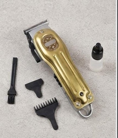 Professional Men's Hair Clippers Zero Gapped Gold (KM - 679) - The beauty cart