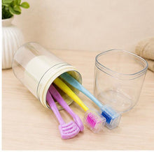 Plastic Toothpaste & Toothbrush Holder – Compact Hygiene Organizer