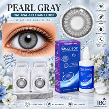 Sterling Gray Color Contact Lens Set (with Multisol Solution & Lens Case) - The beauty cart