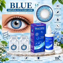 Sterling Gray Color Contact Lens Set (with Multisol Solution & Lens Case) - The beauty cart