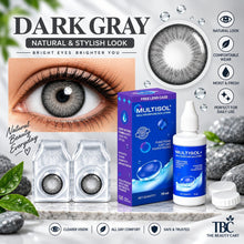 Sterling Gray Color Contact Lens Set (with Multisol Solution & Lens Case) - The beauty cart