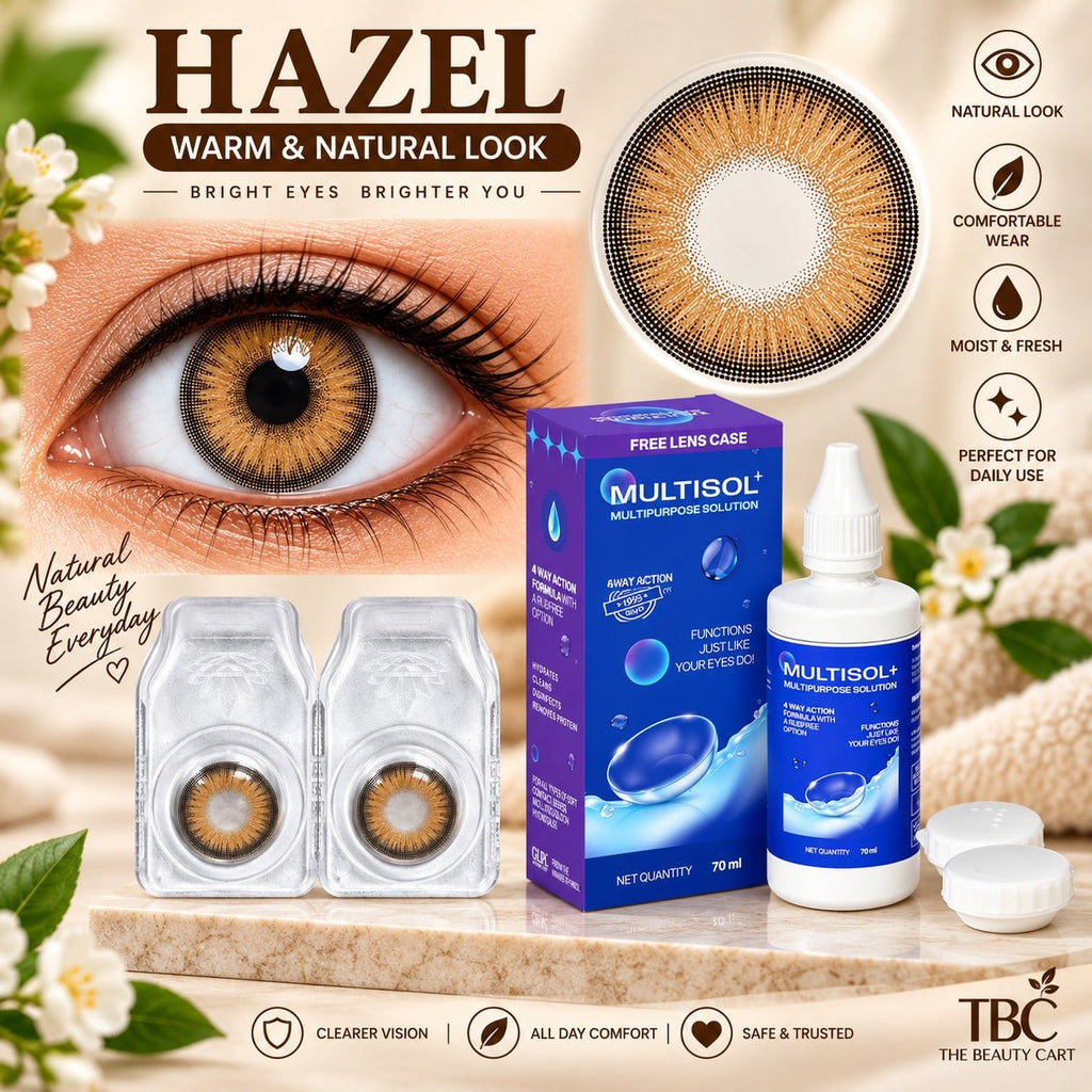 Sterling Gray Color Contact Lens Set (with Multisol Solution & Lens Case) - The beauty cart