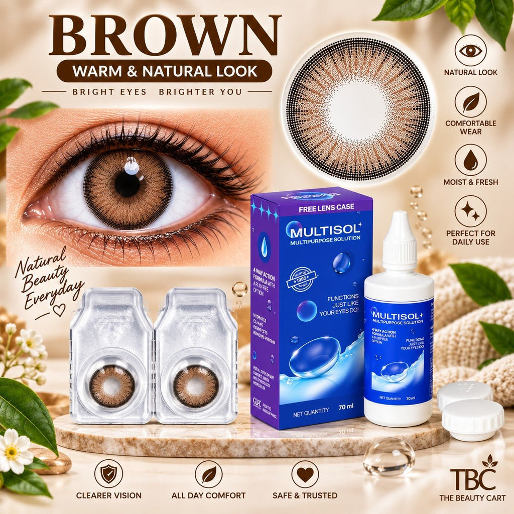 Sterling Gray Color Contact Lens Set (with Multisol Solution & Lens Case) - The beauty cart