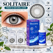 Sterling Gray Color Contact Lens Set (with Multisol Solution & Lens Case) - The beauty cart