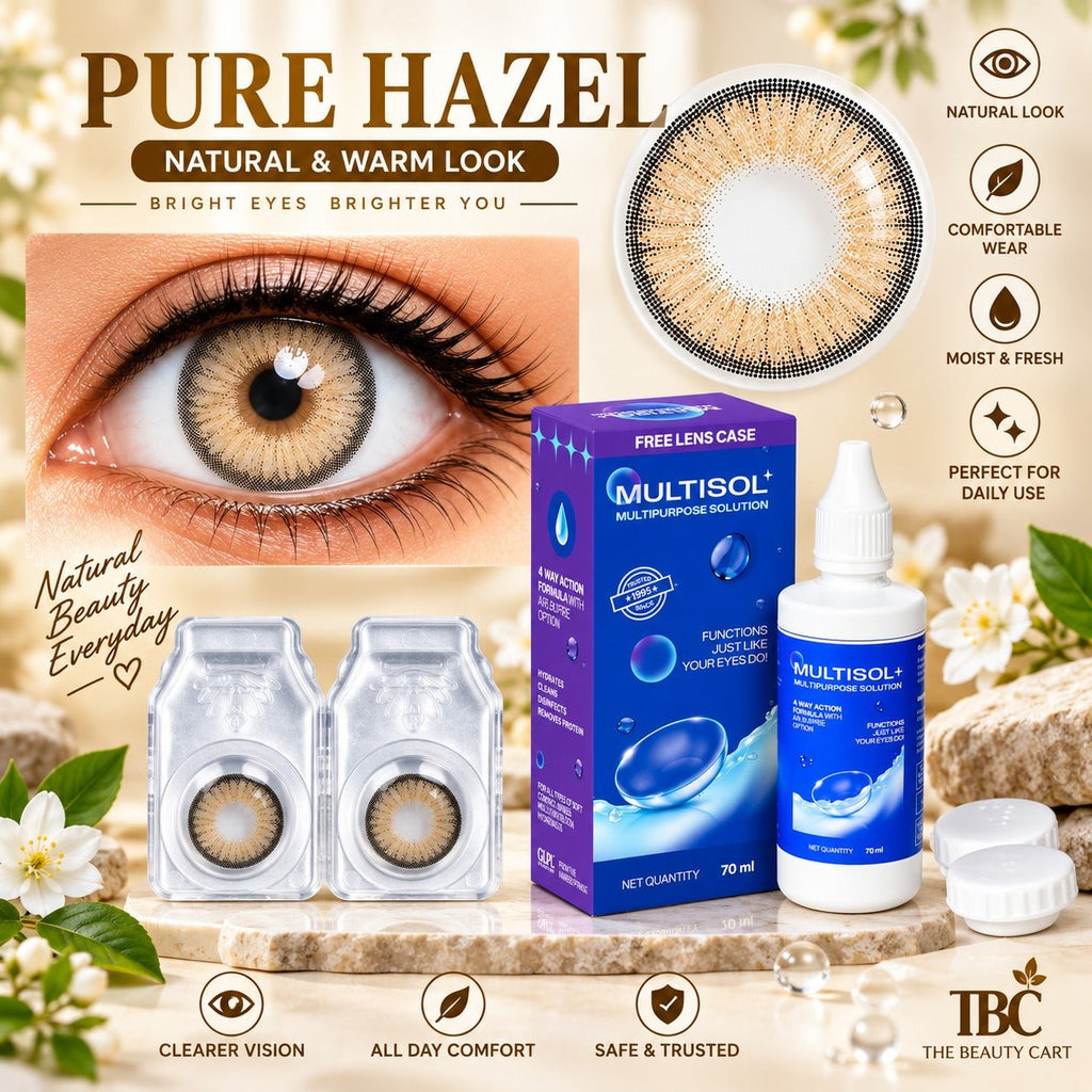 Sterling Gray Color Contact Lens Set (with Multisol Solution & Lens Case) - The beauty cart
