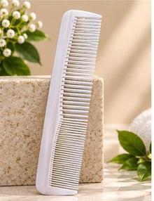 Plastic White Hair Comb
