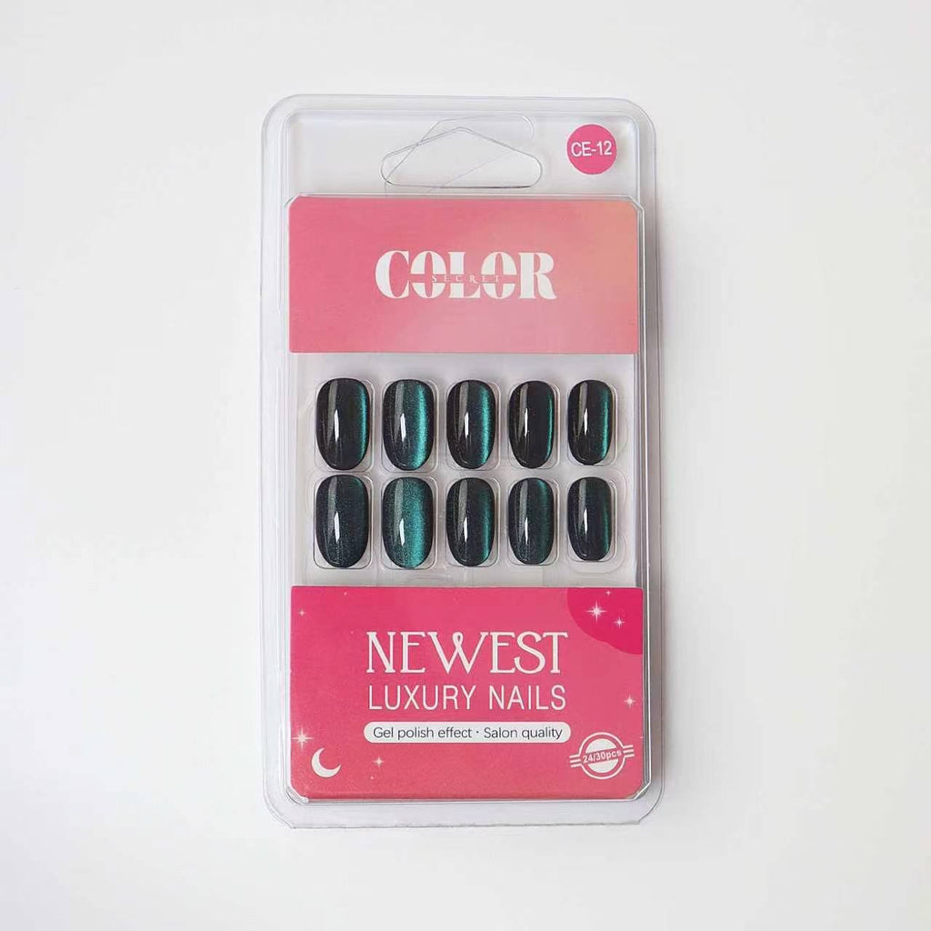 Color Secret Luxury Dark & Moody Gel Press-On Nails - The beauty cart