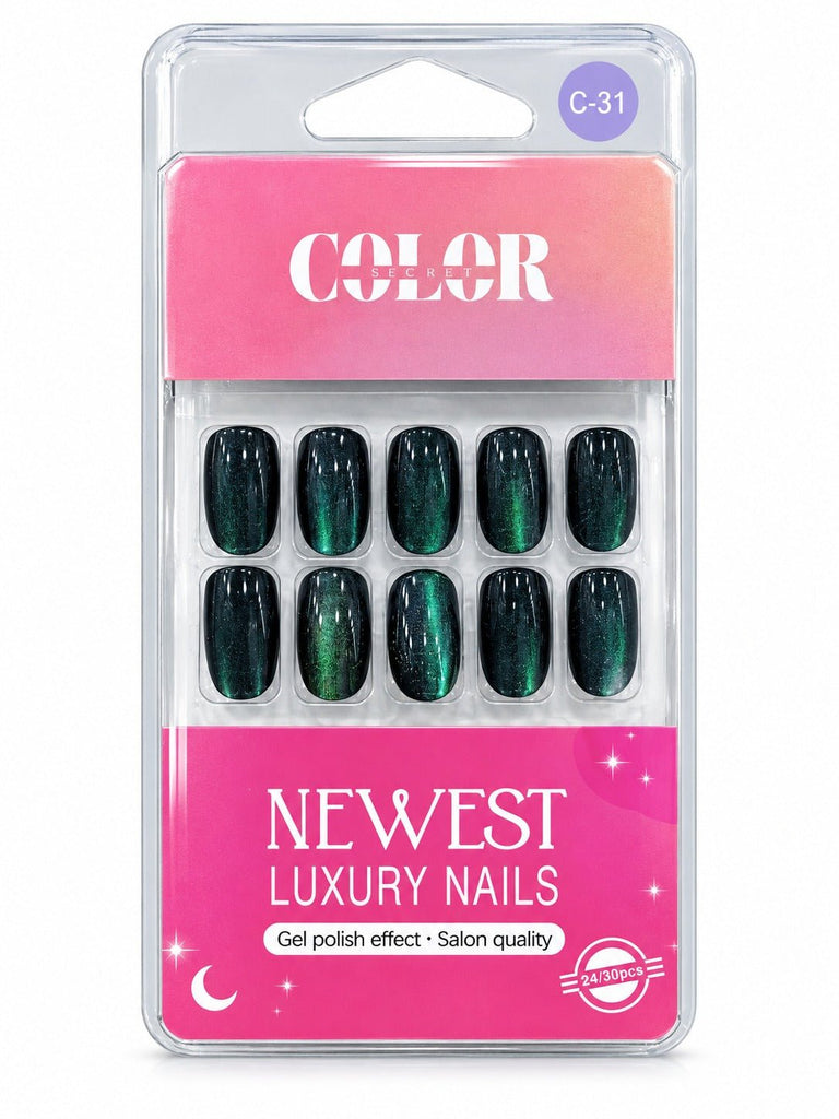 Color Secret Luxury Dark & Moody Gel Press-On Nails - The beauty cart