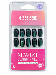 Color Secret Luxury Dark & Moody Gel Press-On Nails - The beauty cart