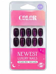 Color Secret Luxury Dark & Moody Gel Press-On Nails - The beauty cart