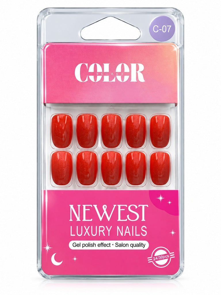 Color Secret Newest Luxury Red Nails - The beauty cart
